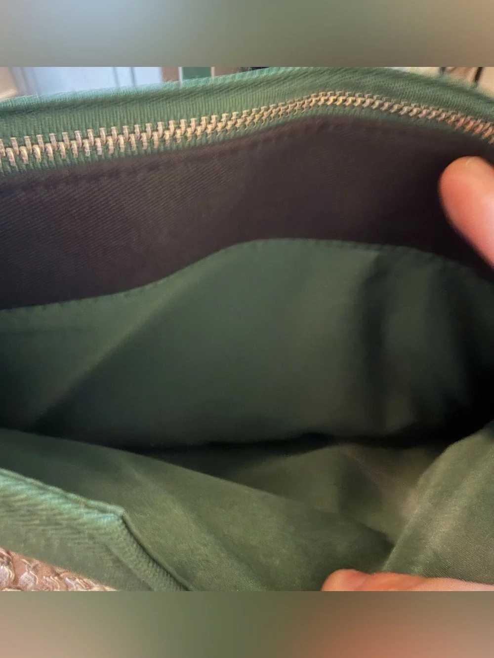 Prada Green Cosmetic/Beauty Bag GWP item